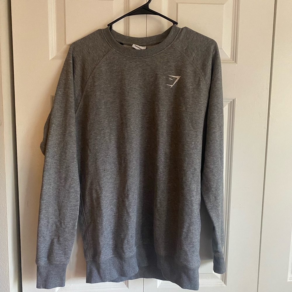 Gray Gymshark Pullover Sweatshirt. Size Medium.